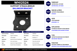 WHITING ROLL-UP DOOR BALANCER BRACKET ROADSIDE