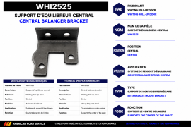 WHITING ROLL-UP DOOR BALANCER BRACKET CENTER