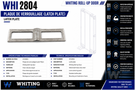 WHITING ROLL-UP DOOR LATCH PLATE