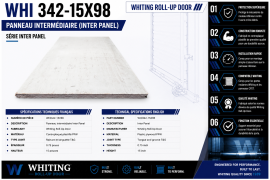 WHITING ROLL-UP DOOR PANEL INTERM 15" X 98" T&G PPW