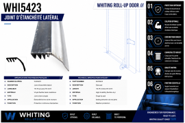 WHITING ROLL-UP DOOR SIDE SEAL 114-3/4"