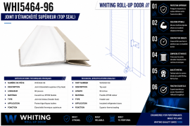 WHITING COLDSAVER ROLL-UP DOOR TOP SEAL 96"