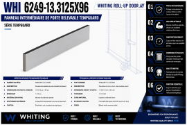 WHITING TEMPGUARD ROLL-UP DOOR INTER PANEL 13-5/16" X 96"