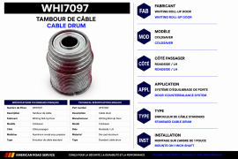 WHITING COLDSAVER ROLL-UP DOOR CABLE DRUM LH