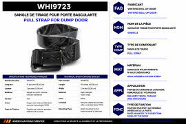 WHITING ROLL-UP DOOR PULL STRAP 19"