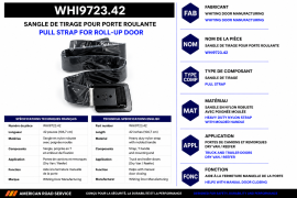 WHITING ROLL-UP DOOR PULL STRAP 42"