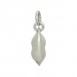 Sterling Silver Two Peas in a Pod Charm - Food Charm 18x4mm