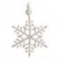 Sterling Silver Snowflake Charm Christmas Charms 24x16mm