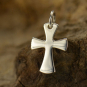 Sterling Silver Celtic Cross Charm 16x9mm