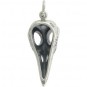 Sterling Silver Bird Skull Charm - Large 27x10mm