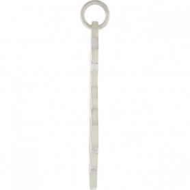 Sterling Silver Honeycomb Charm 32x16mm