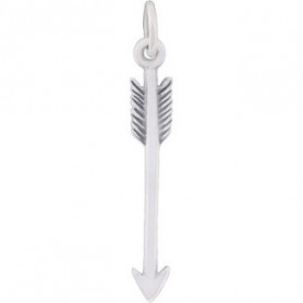  Sterling Silver Arrow Charm 27x4mm
