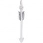  Sterling Silver Arrow Charm 27x4mm