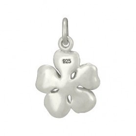 Sterling Silver Large Cherry Blossom Charm 18x12mm