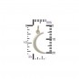 Sterling Silver Moon Charm 22x8mm