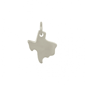 Sterling Silver State Charm - Texas Charm 14x10mm