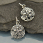 Sterling Silver Sand Dollar Charm 7x10mm