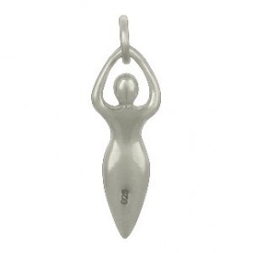 Sterling Silver Fertility Goddess Charm Moon Goddess Charm