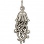 Sterling Silver Jellyfish Charm - Beach Charm 26x10mm