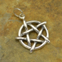 Sterling Silver Pentagram Charm 20x15mm