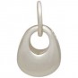  Sterling Silver Nugget Charm 13x7mm