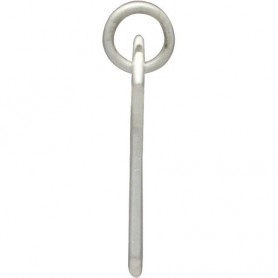 Silver State Charm - California State with Heart 17x11mm