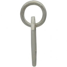 Sterling Silver Single Honeycomb Charm 12x8mm