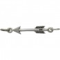 Sterling Silver Arrow Charm Link 7x22mm