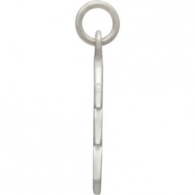 Sterling Silver Christmas Tree Charm - Flat 22x14mm