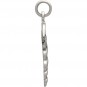 Sterling Silver Medical Staff Charm 26x16mm