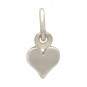 Sterling Silver Heart Charm - Tiny 11x5mm