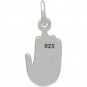 Sterling Silver Healing Hand Charm 17x7mm