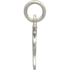 Sterling Silver Palm Tree Charm - Flat 16x9mm