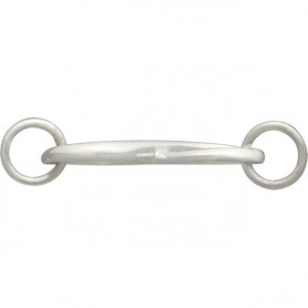  Sterling Silver Dimensional Infinity Pendant Festoon 12x19mm