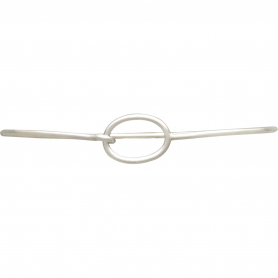 Sterling Silver Charm Bracelet - Hook and Eye Closure