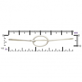 Sterling Silver Charm Bracelet - Hook and Eye Closure