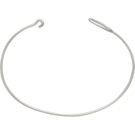 Sterling Silver Charm Bracelet - Hook and Eye Closure