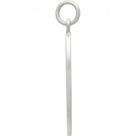 Sterling Silver Triathlon Charm Symbols 26x10mm