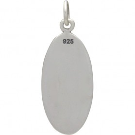 Sterling Silver Triathlon Charm Symbols 26x10mm