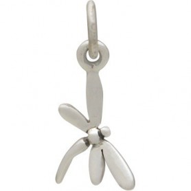 Sterling Silver Tiny Dragonfly Charm 17x9mm