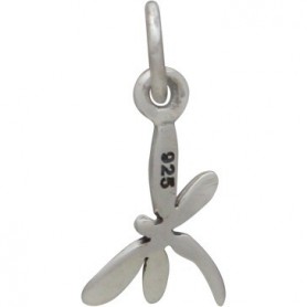 Sterling Silver Tiny Dragonfly Charm 17x9mm