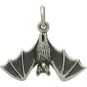  Sterling Silver Realistic Bat Charm 17x20mm