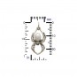 Sterling Silver Realistic Spider Charm 24x12mm