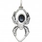 Sterling Silver Realistic Spider Charm 24x12mm