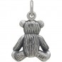 Sterling Silver 3D Teddy Bear Charm 19x12mm