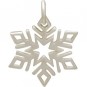 Sterling Silver Small Snowflake Charm 19x14mm