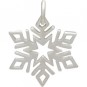 Sterling Silver Small Snowflake Charm 19x14mm