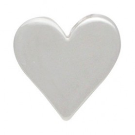 Sterling Silver Beads - Large Heart 10x10mm