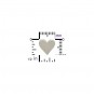 Sterling Silver Beads - Large Heart 10x10mm