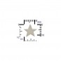 Sterling Silver Beads - Large Star 12x13mm